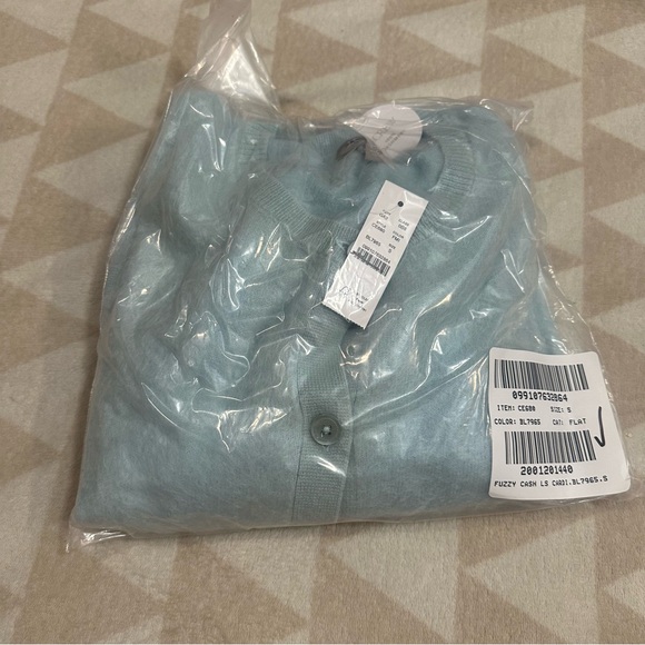 J crew faded mint Brushed cashmere cropped cardigan - Picture 5 of 5